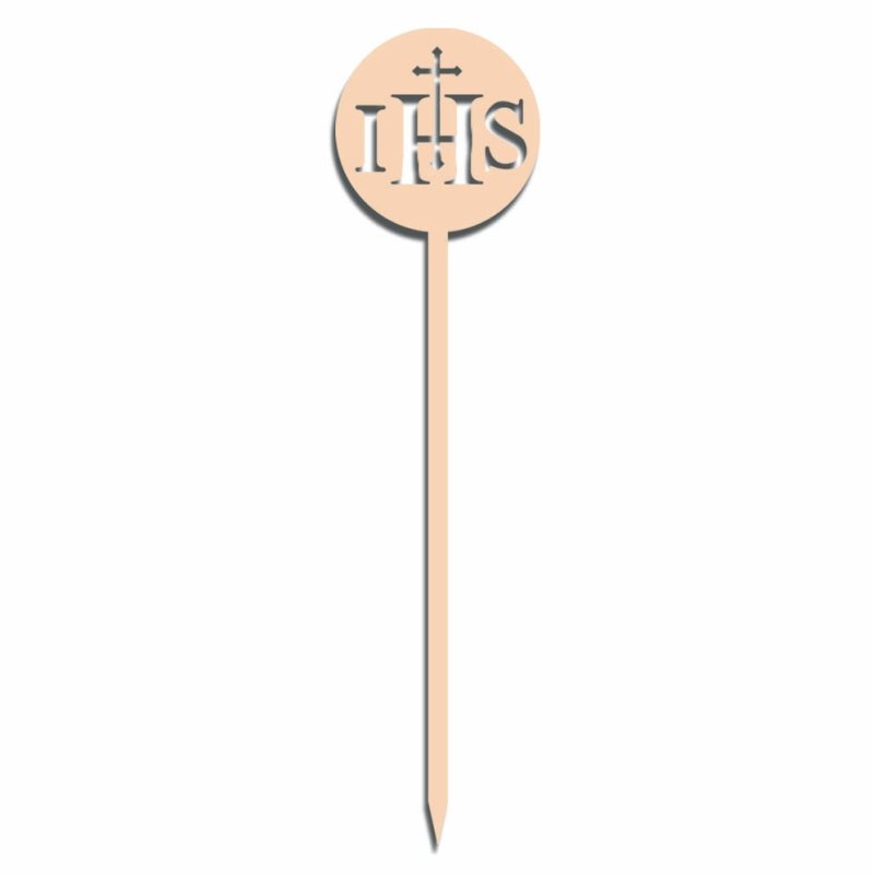 Topper na tort -drewniany- IHS - TOPDR13