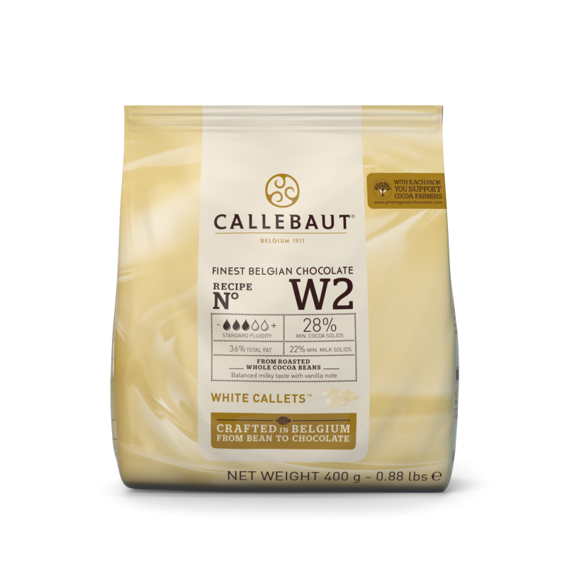 Czekolada biała CALLEBAUT - 400g - CALLW2 400