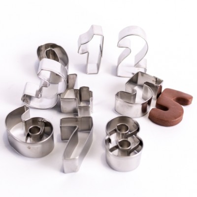 Wykrawaczka metalowa - CYFRY- 9szt.- 38mm - WM560