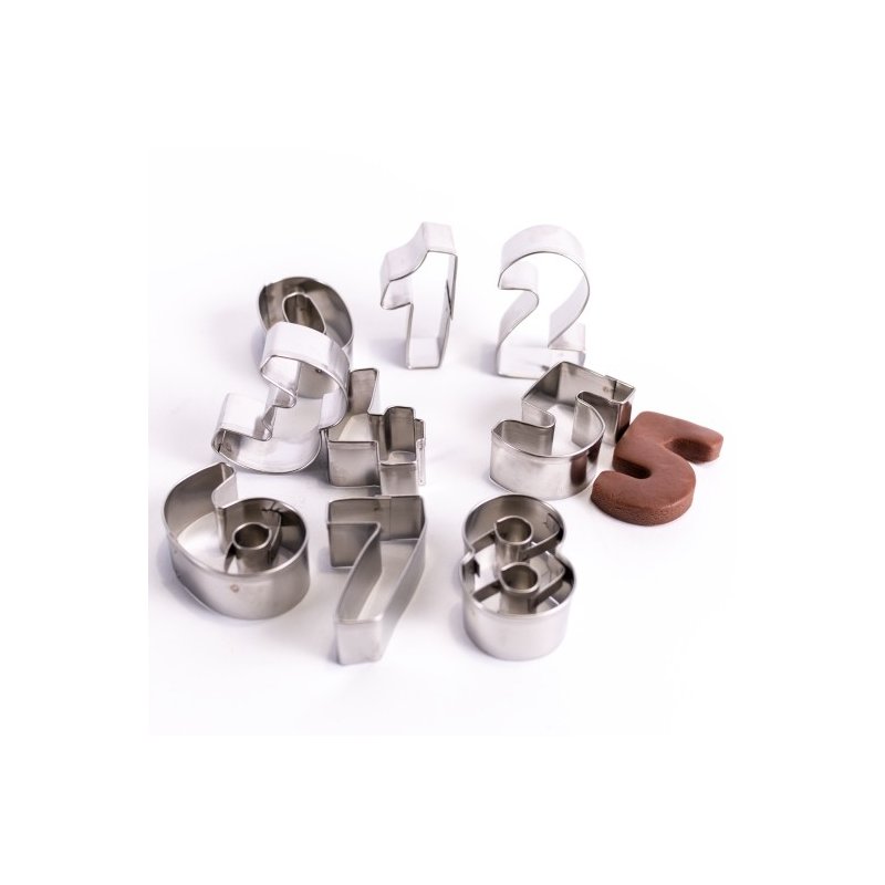 Wykrawaczka metalowa - CYFRY- 9szt.- 38mm - WM560