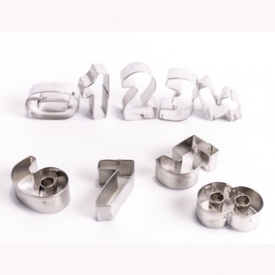 Wykrawaczka metalowa - CYFRY- 9szt.- 38mm - WM560