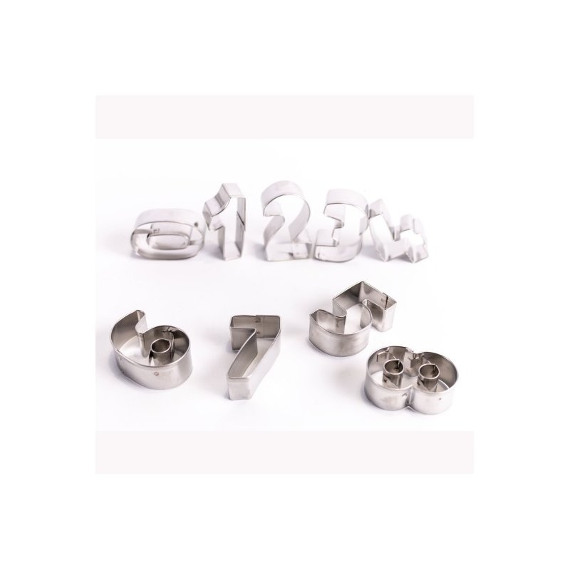 Wykrawaczka metalowa - CYFRY- 9szt.- 38mm - WM560