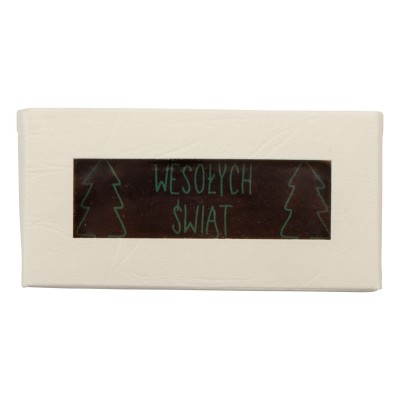 Czekoladowy prezent "WESOŁYCH ŚWIĄT" - 60szt. tabliczka 70x25mm- CPG1217