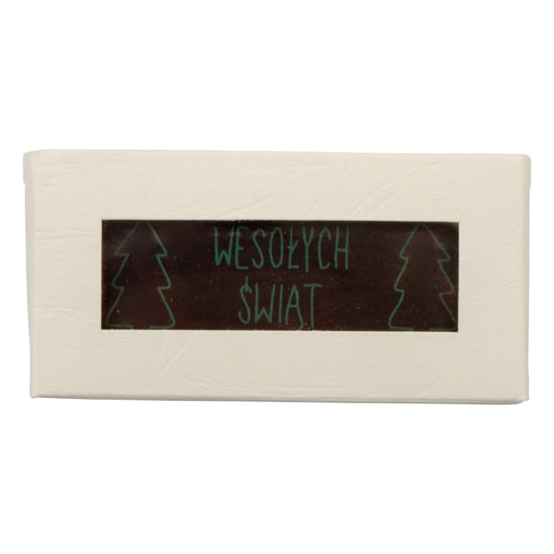 Czekoladowy prezent "WESOŁYCH ŚWIĄT" - 60szt. tabliczka 70x25mm- CPG1217