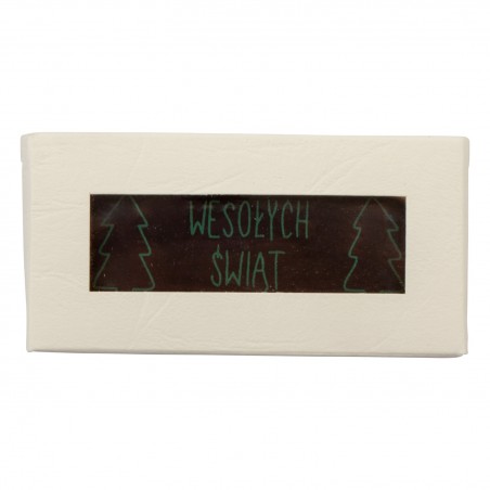 Czekoladowy prezent "WESOŁYCH ŚWIĄT" - 60szt. tabliczka 70x25mm- CPG1217