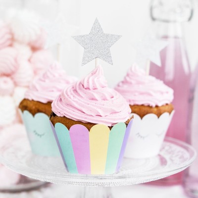 Topper na tort ''srebrne gwiazdki'' - KPM19-018B