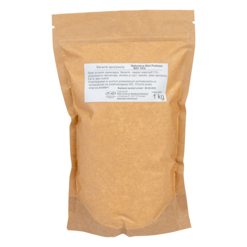 Barwnik-naturalna biel perłowa -1000g- B02 1000g