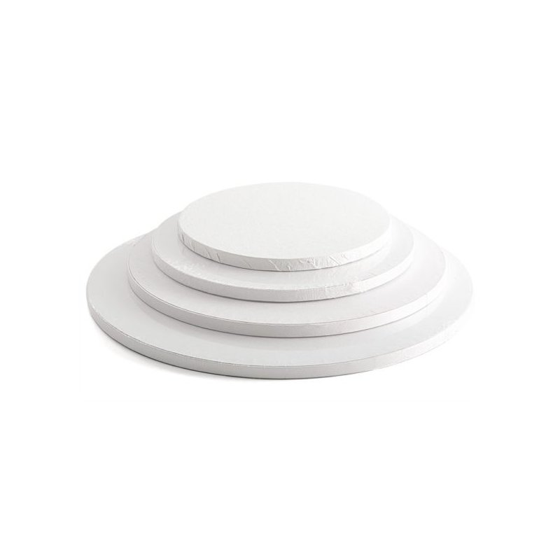 Podkład pod tort angielski biały 25 cm/1,2 cm-POANGB25