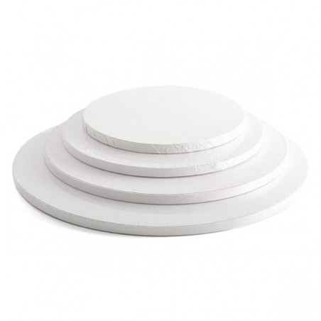Podkład pod tort angielski biały 25 cm/1,2 cm-POANGB25