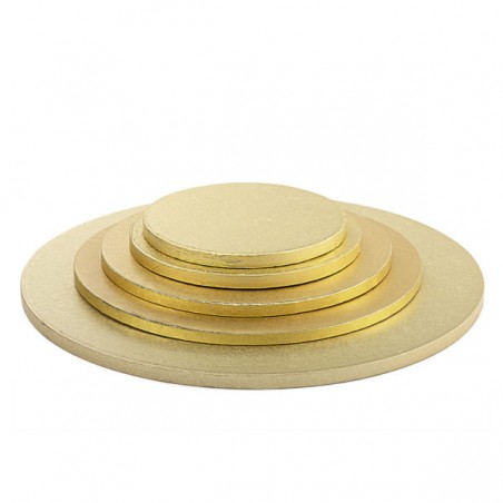 Podkład pod tort angielski złoty 25 cm/1,2 cm-POANGZ25
