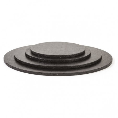 Podkład pod tort angielski czarny 25 cm/1,2 cm-POANGC25