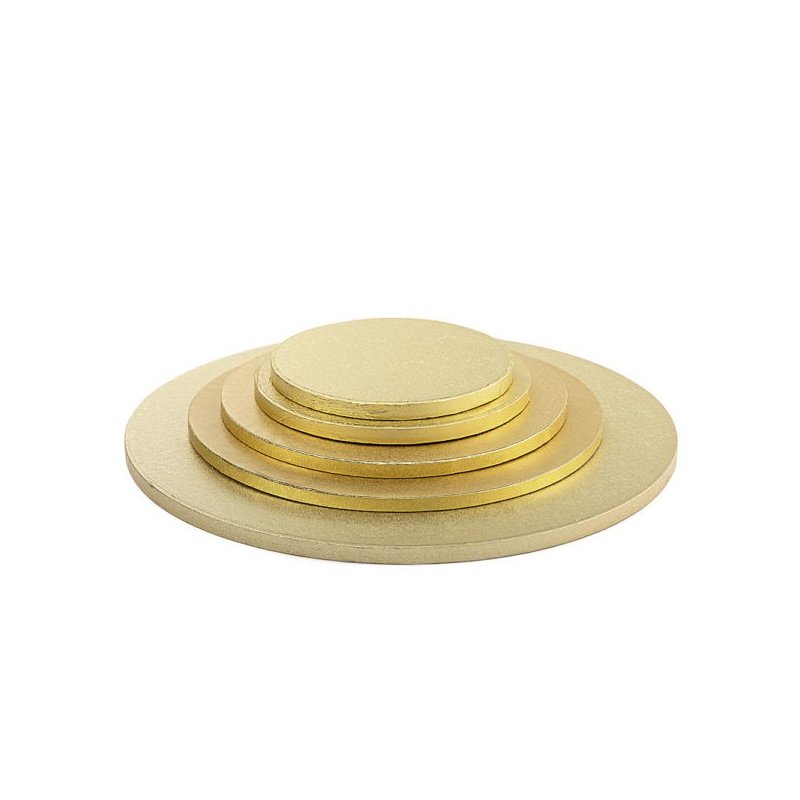 Podkład pod tort angielski złoty 33 cm/1,2 cm-POANGZ33