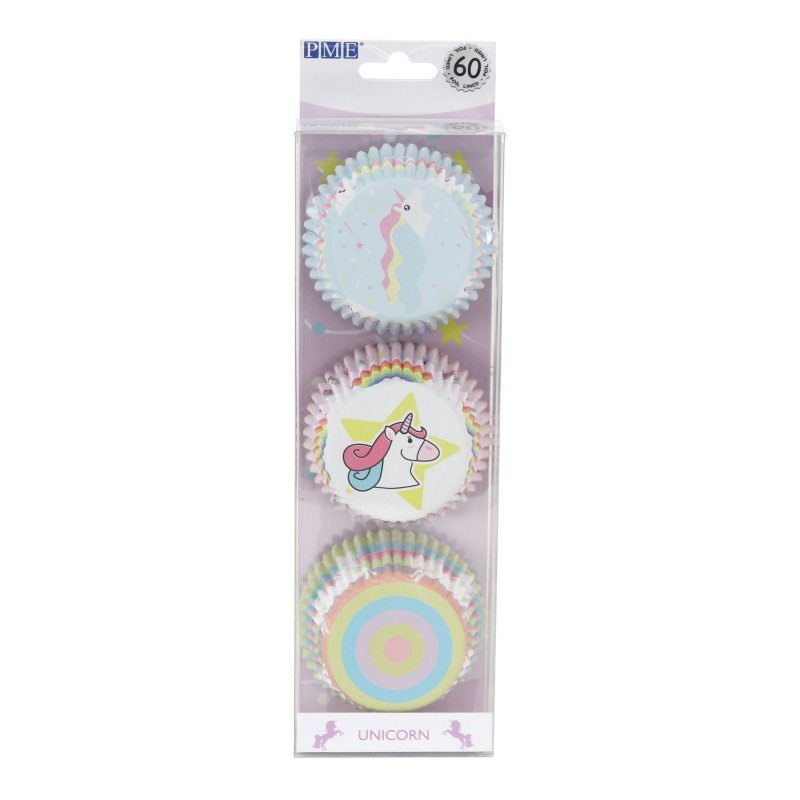 Papilotki do cupcakes 3 wzory w opak. - 50xh30mm - 60 sztuk - PAP904