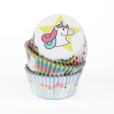 Papilotki do cupcakes 3 wzory w opak. - 50xh30mm - 60 sztuk - PAP904