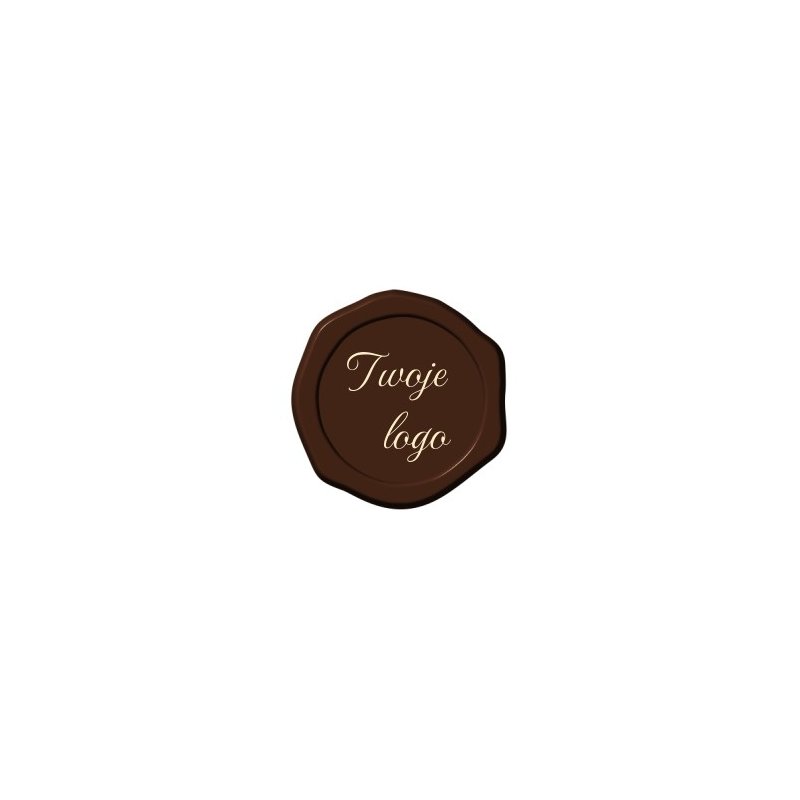 Wizytówki czekoladowe-tłoczona pieczęć mała 2cm-432szt.WCPM2