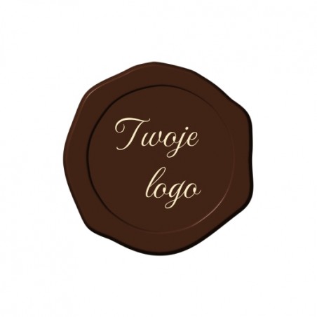 Wizytówki czekoladowe-tłoczona pieczęć duża 3cm-400szt.-WCPD3