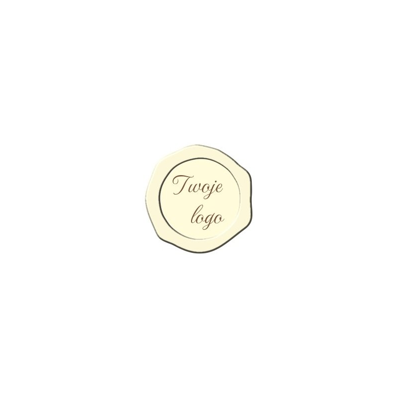 Wizytówki czekoladowe - tłoczona pieczęć mała 2 cm- 432szt.- WCPM2B