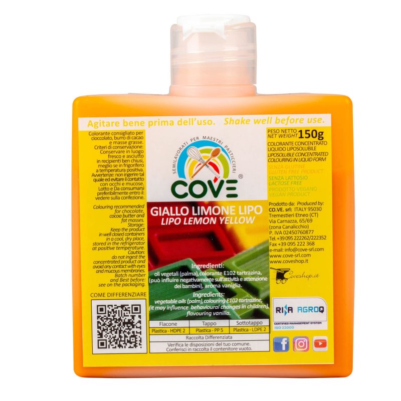 Barwnik do czekolady w płynie - cytrynowy - 150g - BCC5