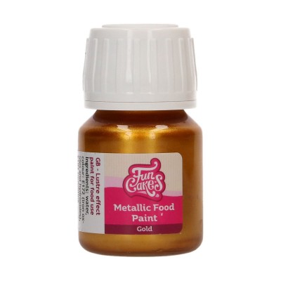 Barwnik metaliczny w paście 30ml - BRM45180- Złoty -gold