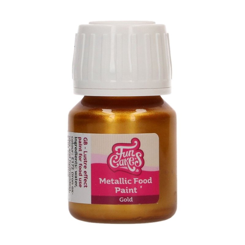 Barwnik metaliczny w paście 30ml - BRM45180- Złoty -gold