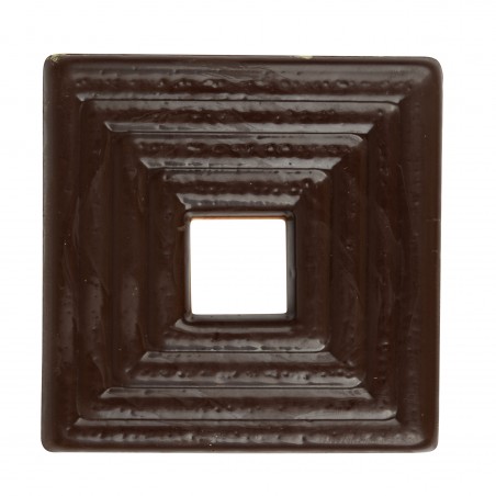 Dekoracje czekoladowe tłoczone CUADRADO 50X50mm - 16szt. - DC200