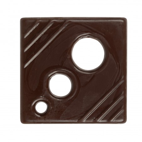 Dekoracje czekoladowe tłoczone CUADRADO II 50X50mm - 16szt. - DC201