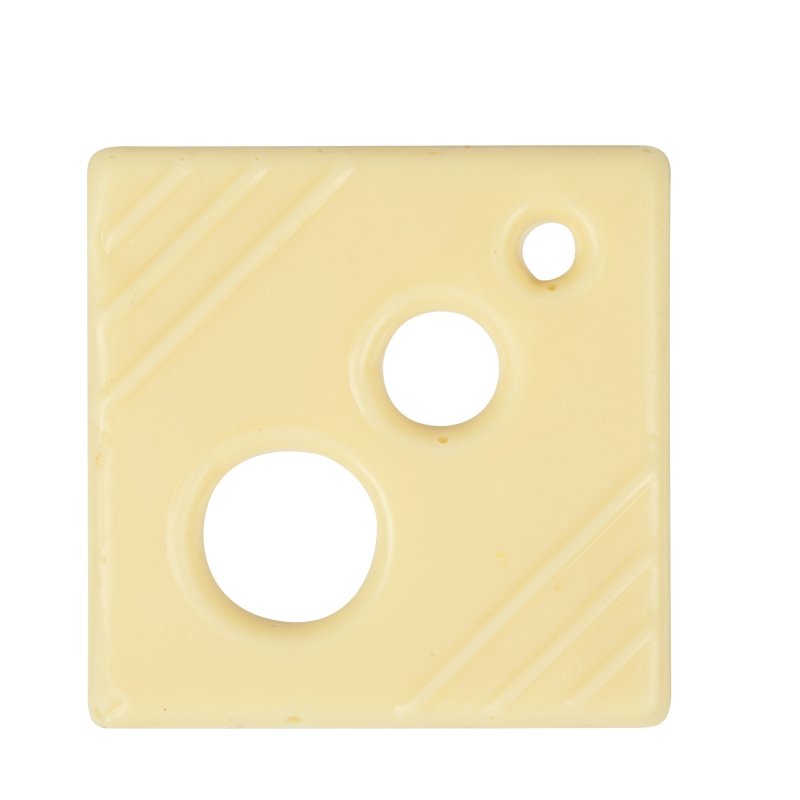 Dekoracje czekoladowe tłoczone CUADRADO II 50x50mm - 16szt.  - DC201B