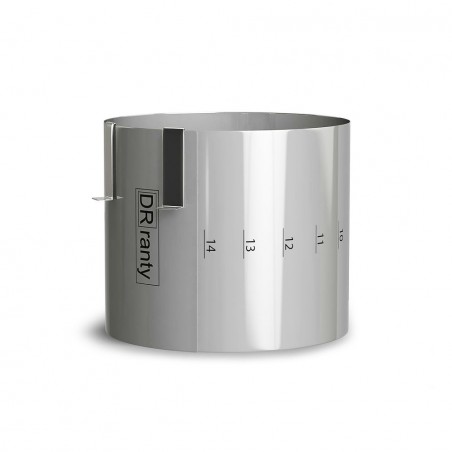 Rant cukierniczy okrągły rozpinany z podziałką -15-21 cm h 14 cm -DRP15-21