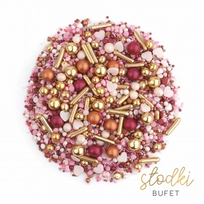 Posypka cukrowa ROSE GOLD  SŁODKI BUFET PC160