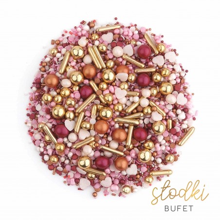 Posypka cukrowa ROSE GOLD  SŁODKI BUFET PC160