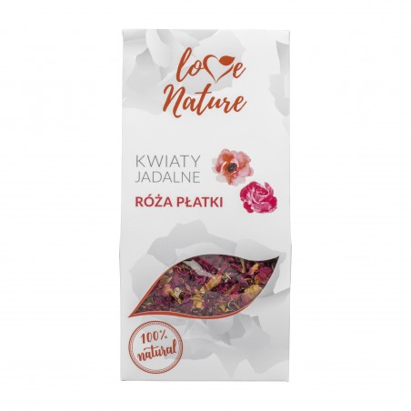 Kwiaty jadalne róża płatki -20g- KJ105