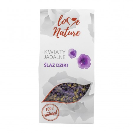 Kwiaty jadalne ślaz dziki -15g- KJ495
