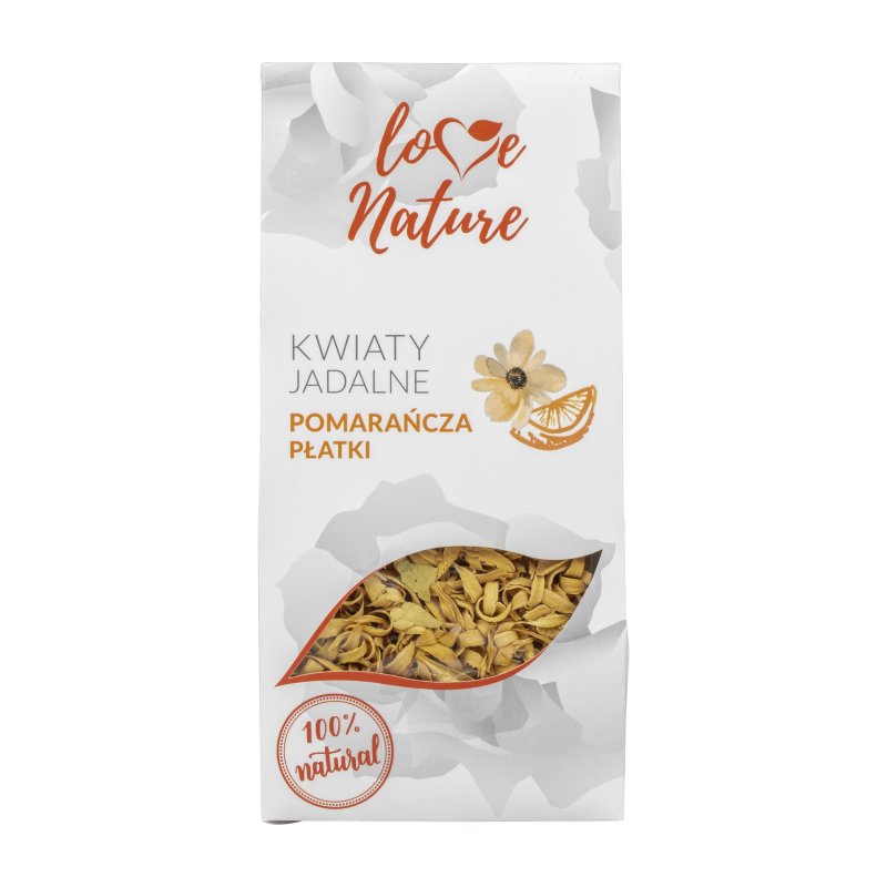 Kwiaty jadalne pomarańcza płatki-20g - KJ976