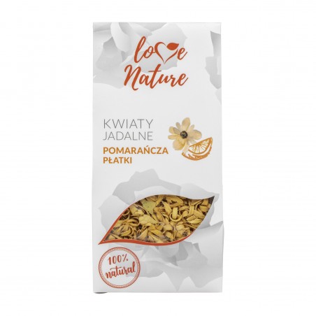 Kwiaty jadalne pomarańcza płatki-20g - KJ976