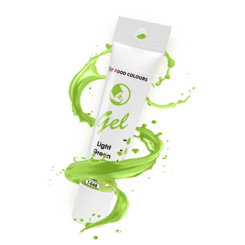 Barwnik żelowy w tubce zielony jasny Light Green 30 g - T-048