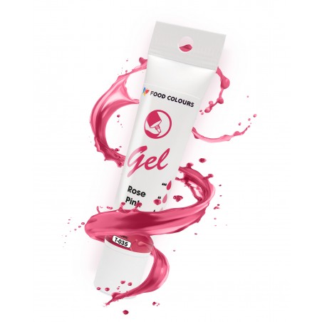 Barwnik żelowy w tubce różowy  Rose Pink 30 g - T-035