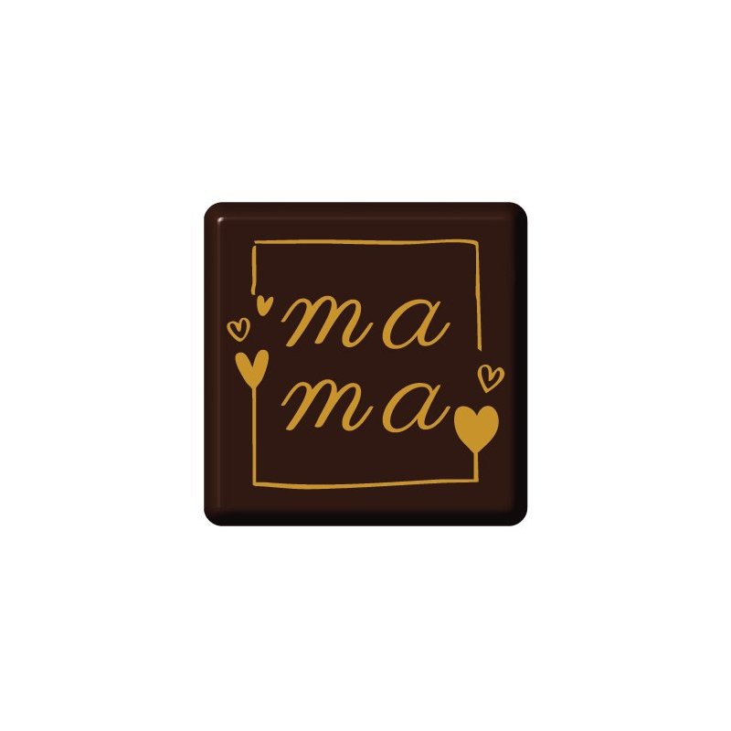 Czekoladowy prezent "MAMA" - 30 szt. tabliczka 60x60mm- CPG1431