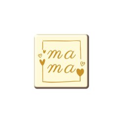 Czekoladowy prezent "MAMA" -30 szt.- tabliczka 60x60mm- CPG1431B
