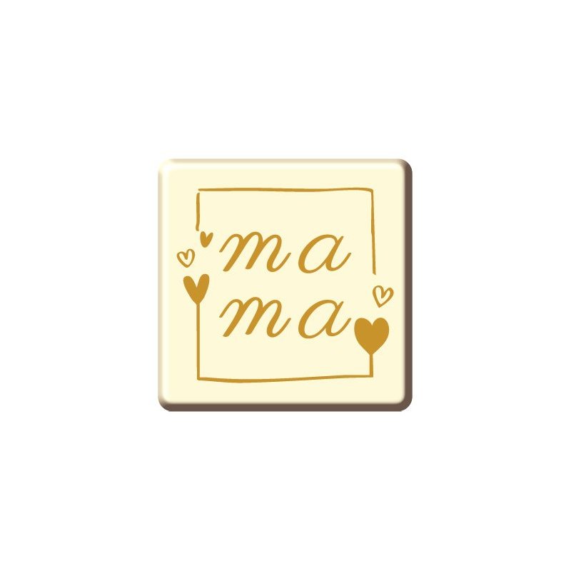 Czekoladowy prezent "MAMA" -30 szt.- tabliczka 60x60mm- CPG1431B