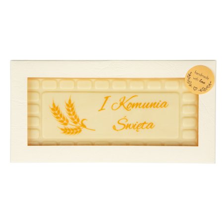 Czekoladowy prezent "I KOMUNIA ŚWIĘTA "- tabliczka 157x67mm- CPG1531B