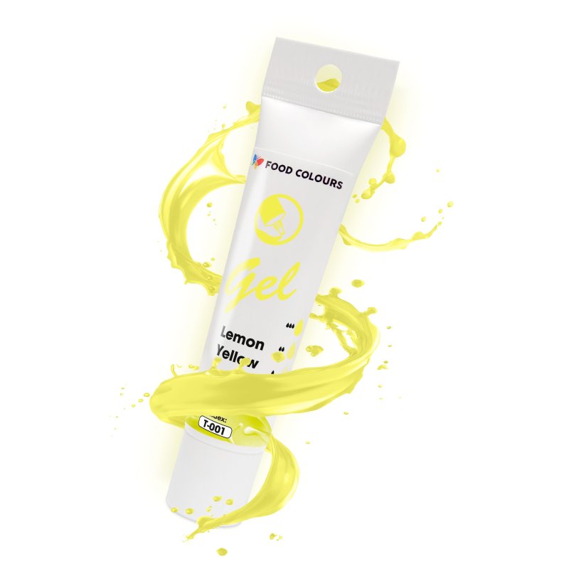 Barwnik żelowy w tubce cytrynowy Lemon Yellow 30 g - T-001
