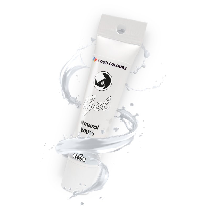 Barwnik żelowy w tubce biały White 30 g - T-090