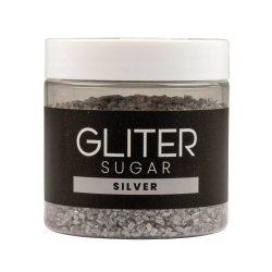 SUGAR GLITER -  SREBRNY cukier dekoracyjny 90 g  SUG3