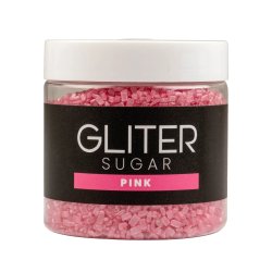 SUGAR GLITER - RÓŻOWY cukier dekoracyjny 90 g  SUG5