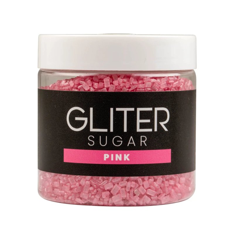 SUGAR GLITER - RÓŻOWY cukier dekoracyjny 90 g  SUG5
