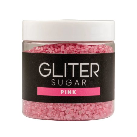 SUGAR GLITER - RÓŻOWY cukier dekoracyjny 90 g  SUG5