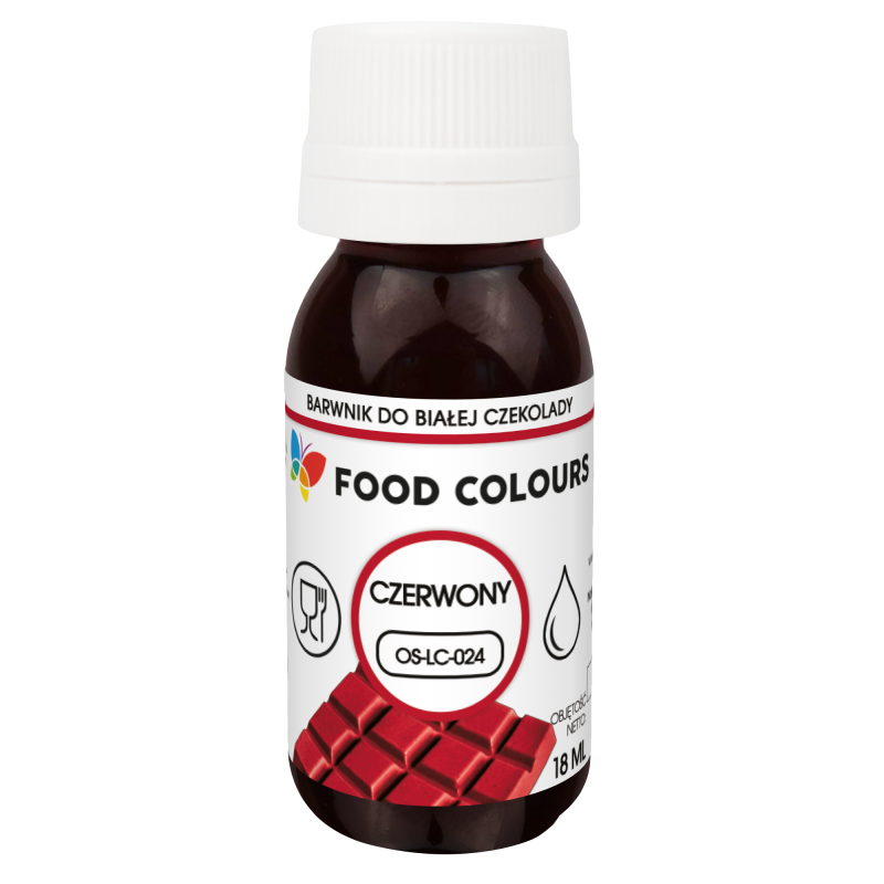 Emulsja do barwienia czekolady - czerwony 18 g- OS-LC-024
