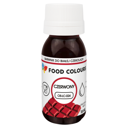 Emulsja do barwienia czekolady - czerwony 18 g- OS-LC-024
