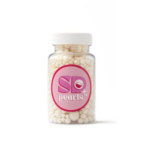 Posypka cukrowa pearls white 3-10 mm 100 g - PCSD15