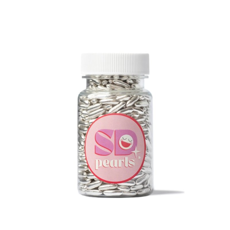 Posypka cukrowa rice mirror silver 100 g - PCSD14